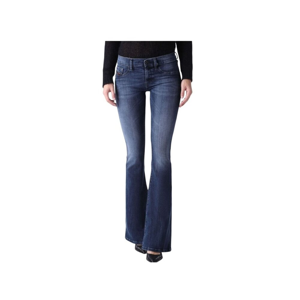 Diesel Industry Livier-Flare Super Slim-Flare Stretch Low Waist Womens 31 Jeans